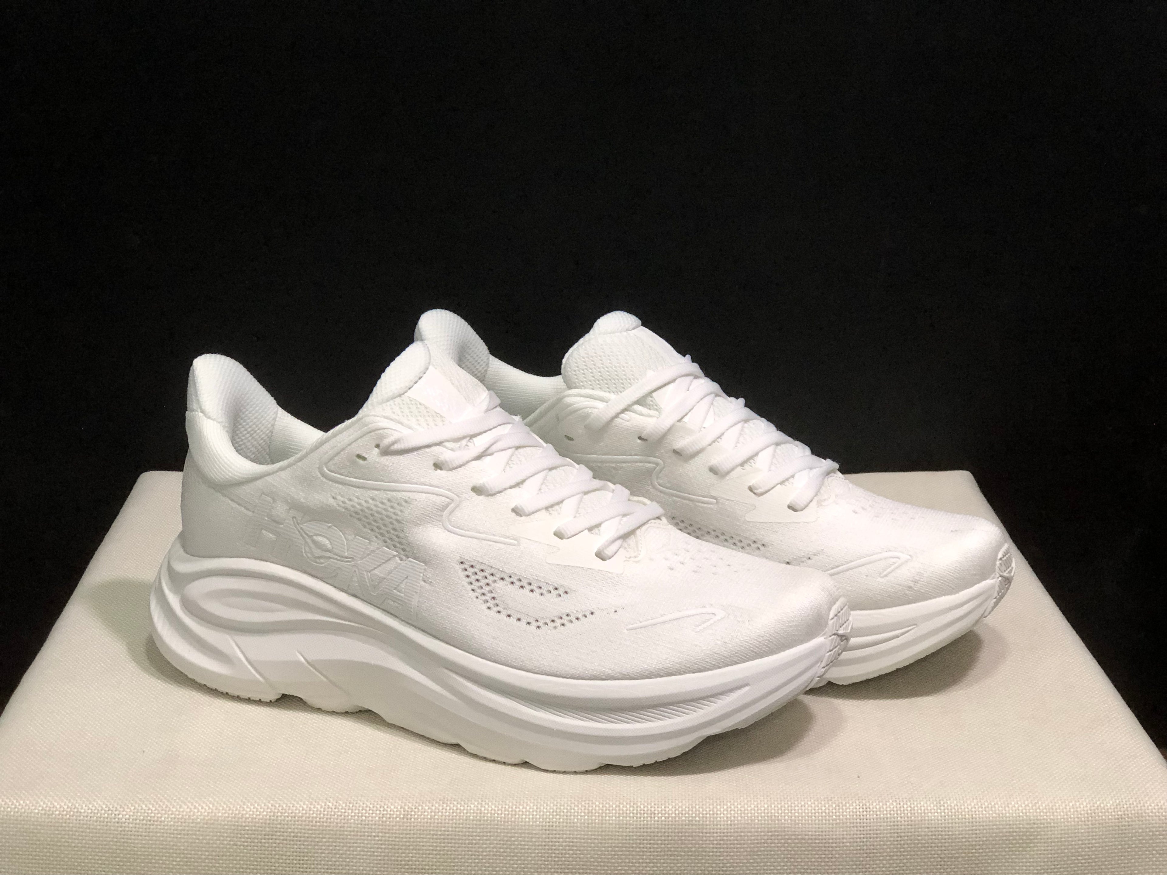 Hoka One One Clifton 10 White Fashion Shoes Sneakers