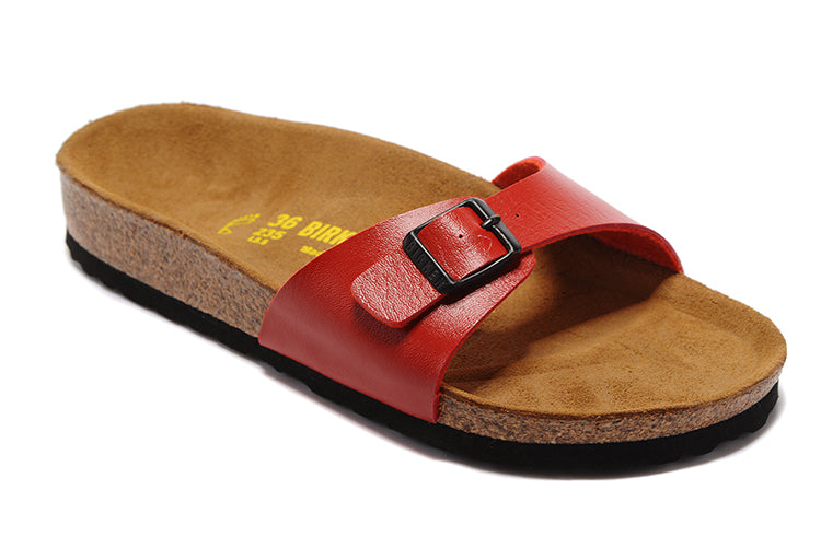 Birkenstock Madrid Single Strap Slide Matte Leather Sandals