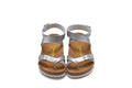 Birkenstock Single Button Silver Ringfinger Matte Leather Sandals