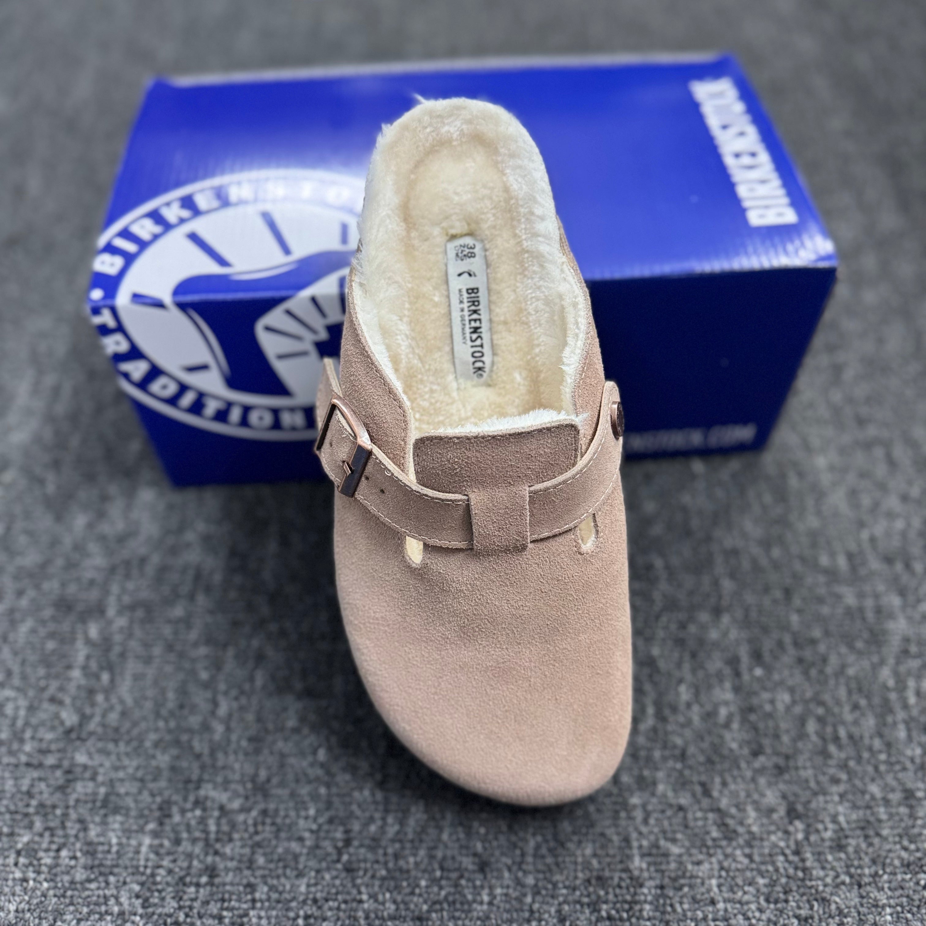 Birkenstock Boston Suede Fleece-Lined Casual Shoes