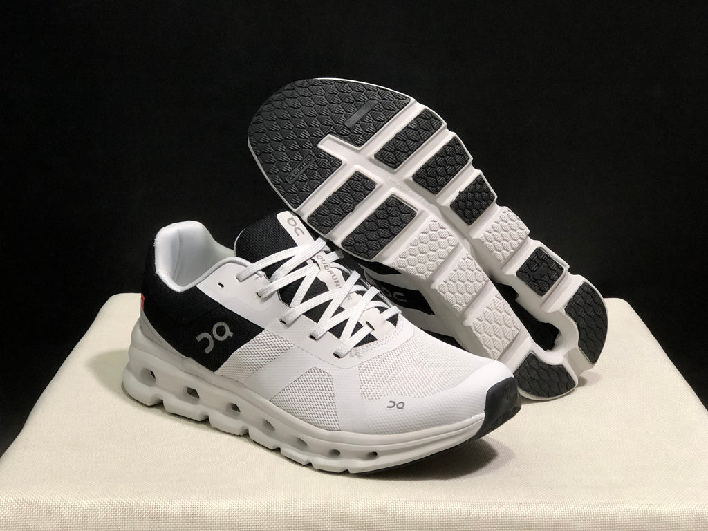 On Running Cloudrunner Anti-Slip Sports Running Shoes Light Grey/Black