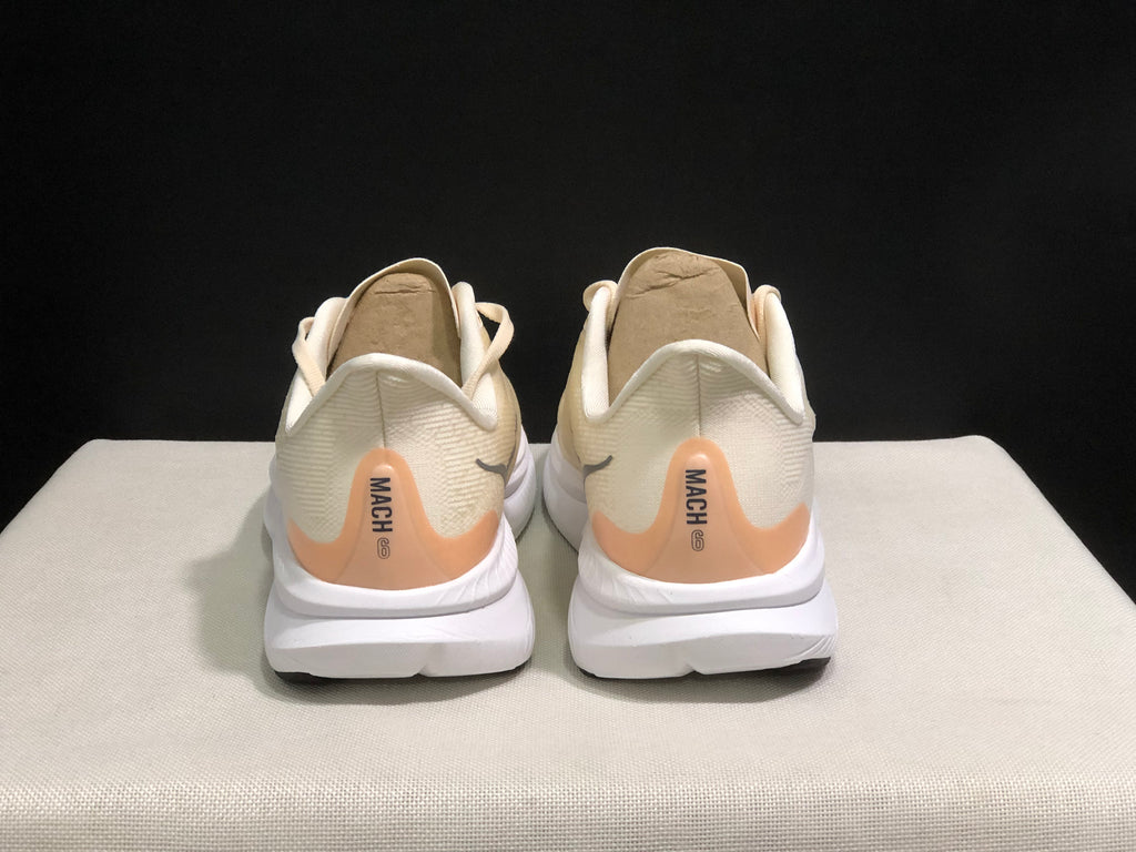 Hoka One One Mach 6 Wear-resistant Breathable Low-top Running Shoes Sneakers Cream