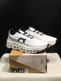 On Running Cloudmonster White Anti-Slip Running Shoes