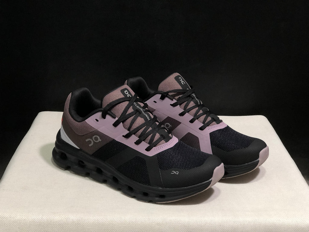 On Running Cloudrunner Anti-Slip Sports Running Shoes Black/Grape