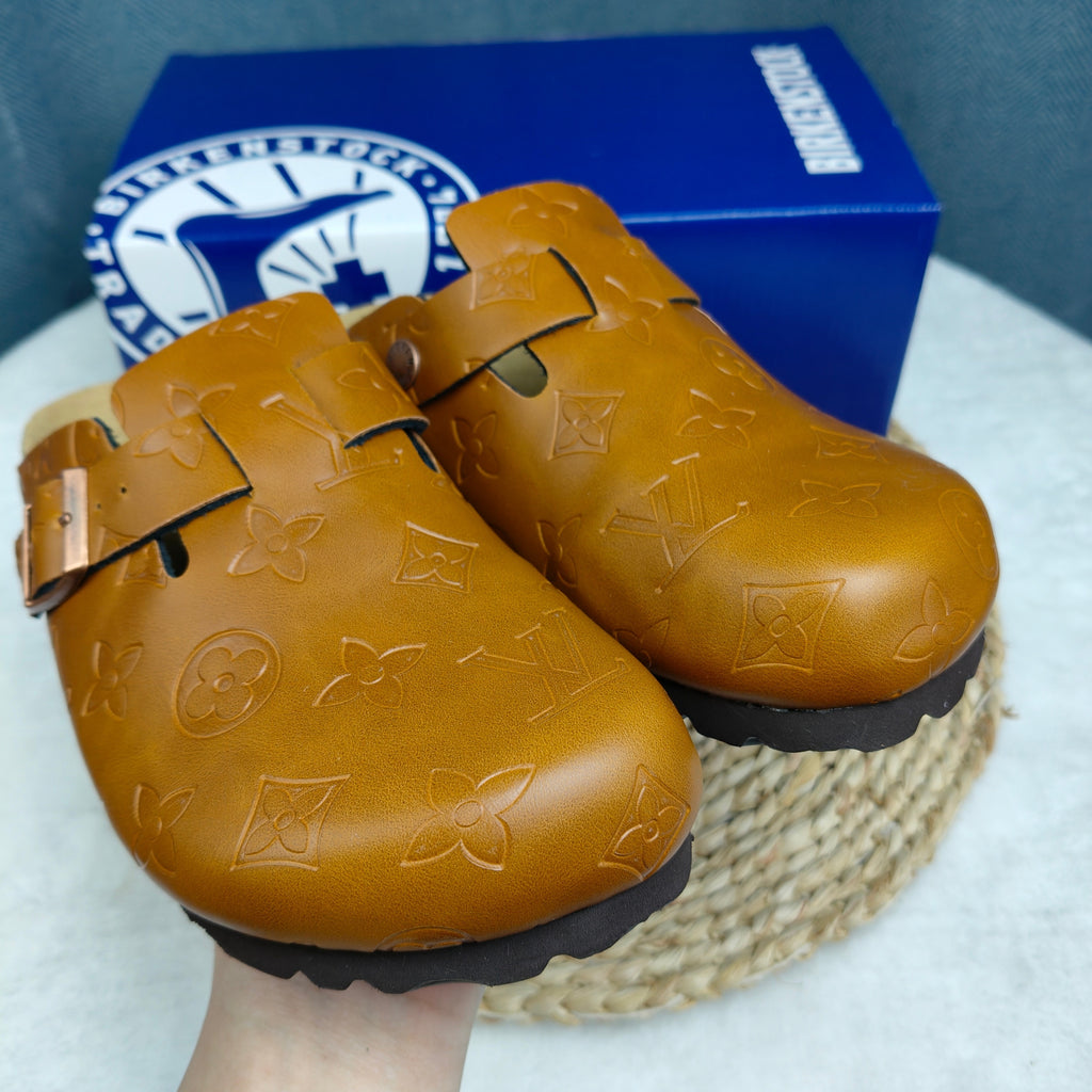 Birkenstock Boston Shiny Leather Casual Shoes Joint Edition