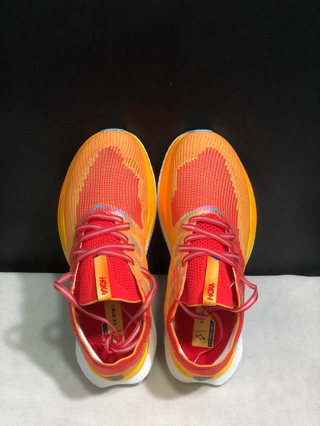 Hoka One One Cielo X1 Comfortable Casual Running Shoes Sneakers Orange