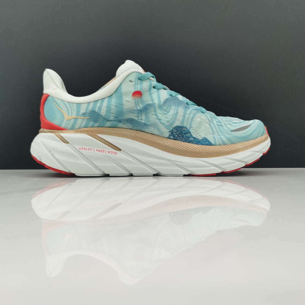 Hoka One One Clifton 8 Turquoise Fashion Shoes Shock-absorbing Sneakers