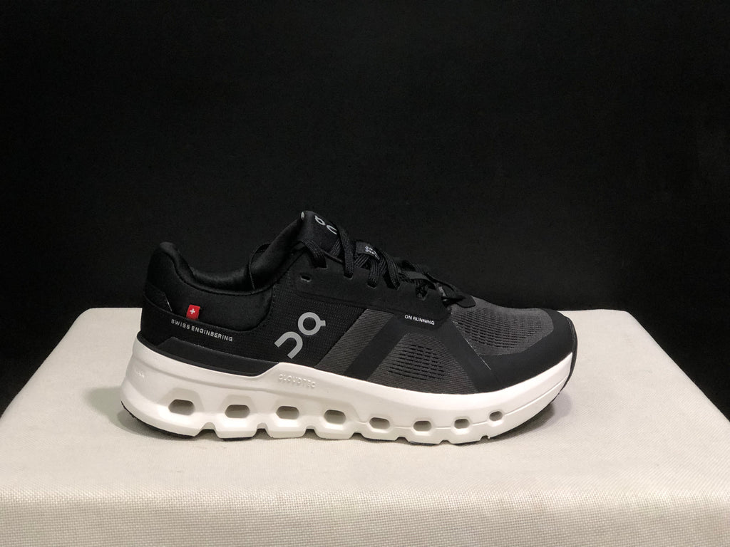 On Running Cloudrunner 2 Mesh Breathable Running Shoes Black/Drak Grey