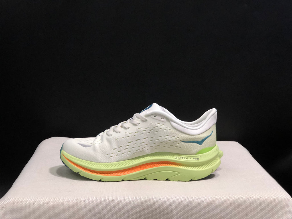 Hoka One One Kawana Cushioning Comfortable Gym Running Shoes Sneakers White/Green