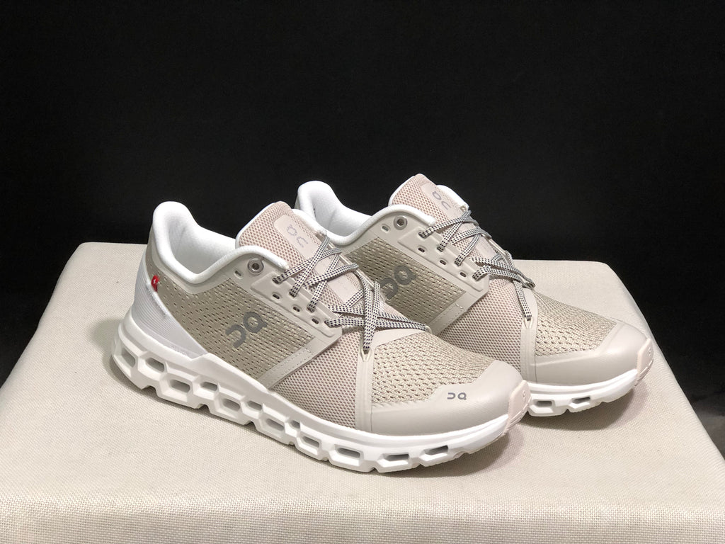 On Running Cloudstratus Shock-Absorbing And Breathable Running Shoes Khaki