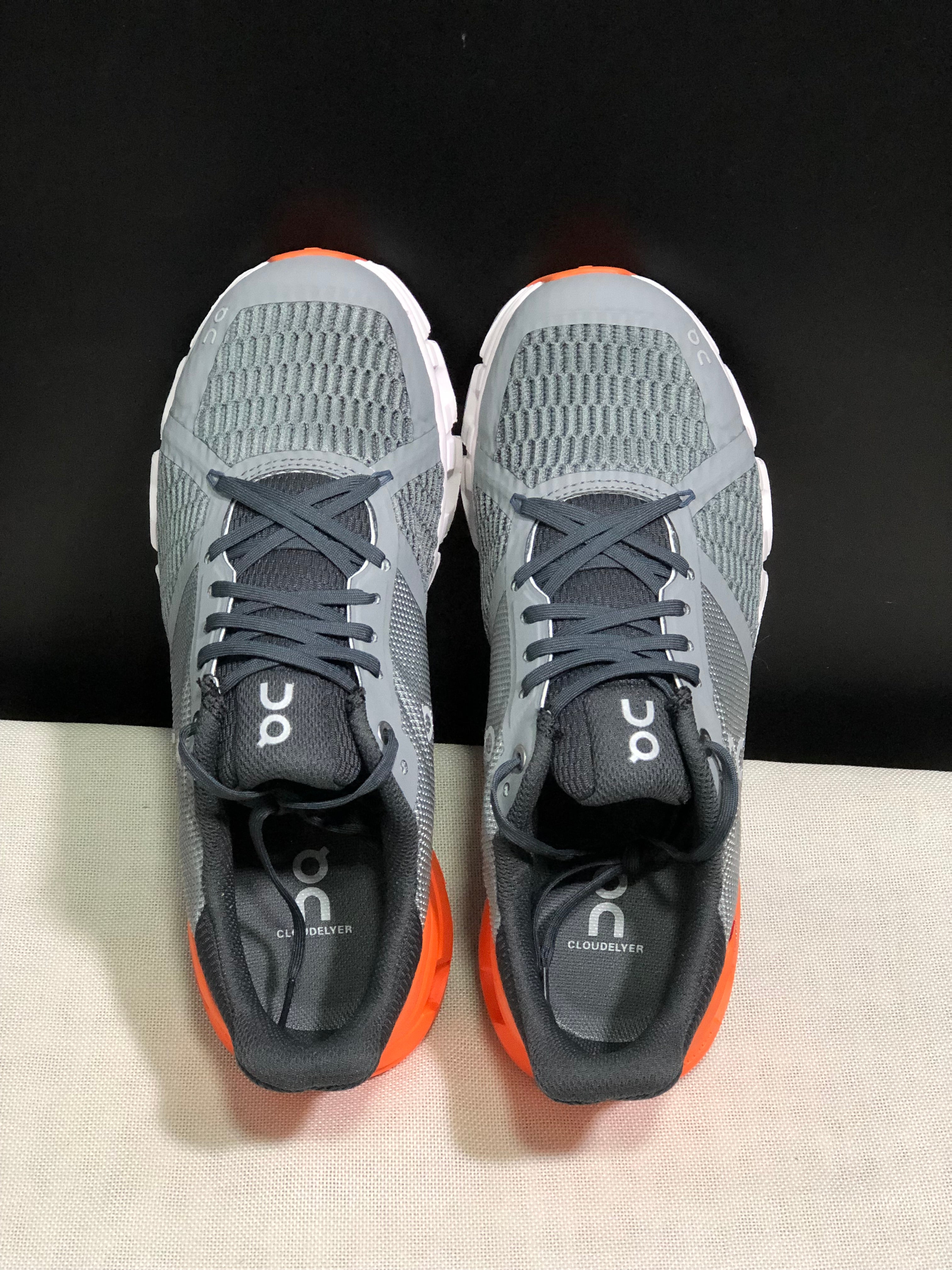On Running Cloudflyer Shock-Absorbing Running Shoes Grey/Orange