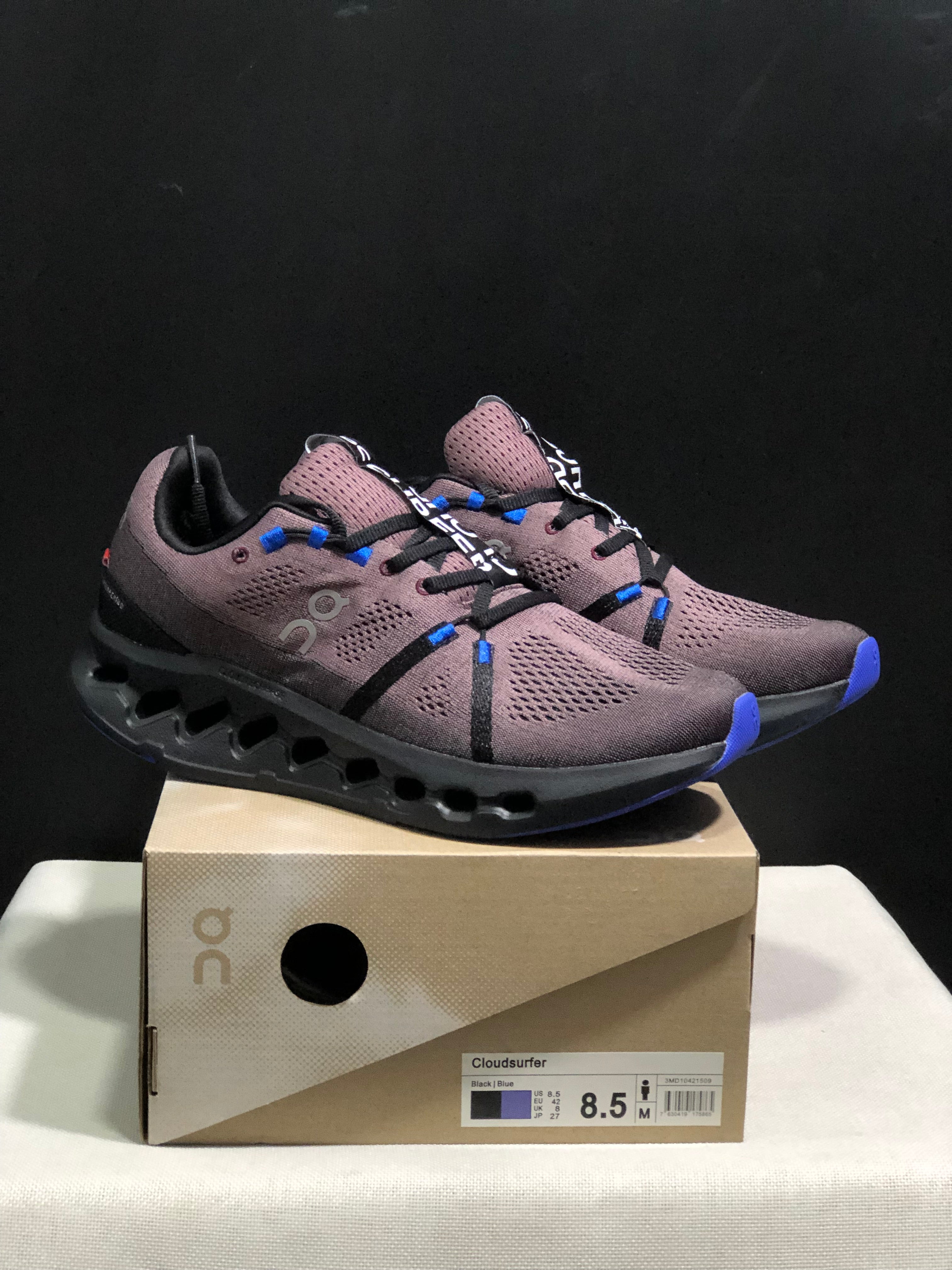On Running Cloudsurfer Training Anti-Slip Running Shoes Black/Cobalt