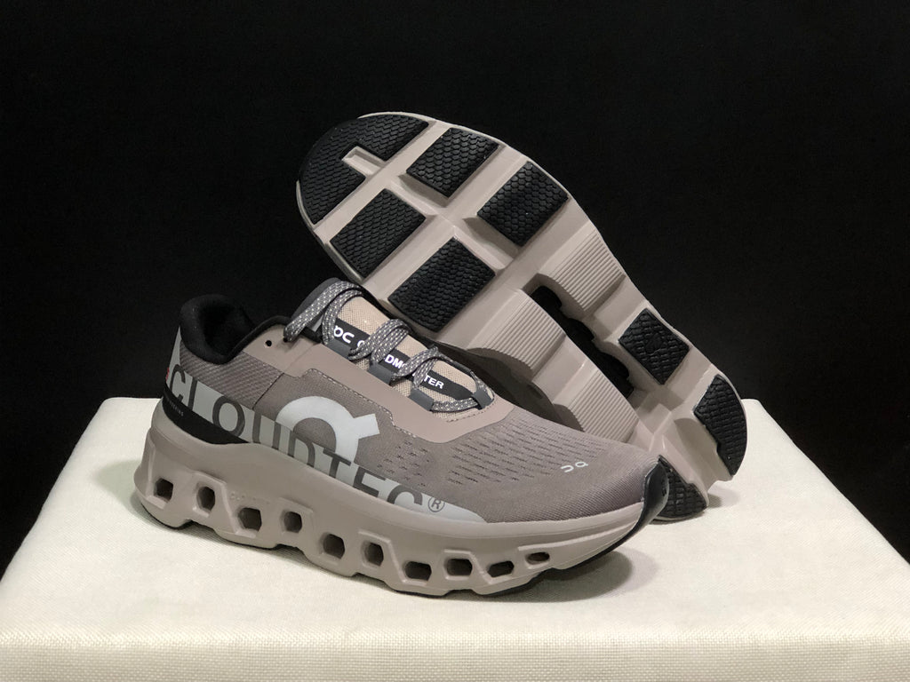 On Running Cloudmonster Anti-Slip Running Shoes Cinder/Fog