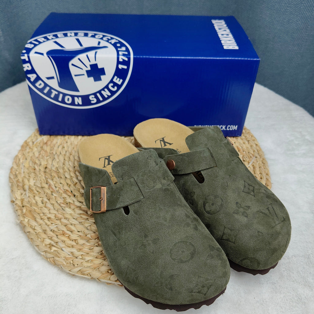 Birkenstock Boston Suede Leather Casual Shoes Joint Edition