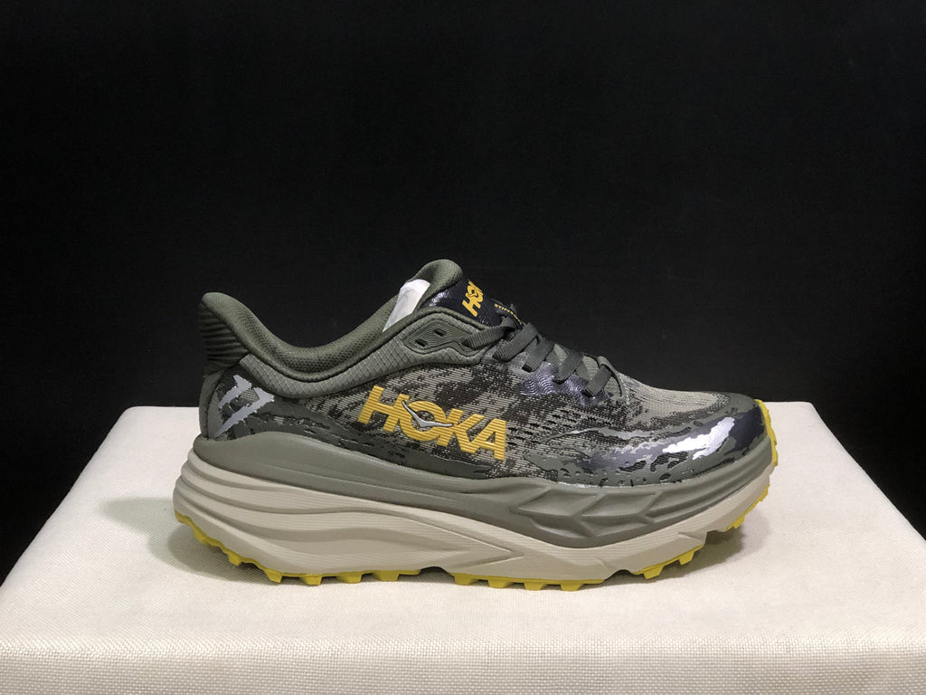Hoka One One Stinson 7 Comfortable Anti-slip Outdoor Running Shoes Brown Sneakers