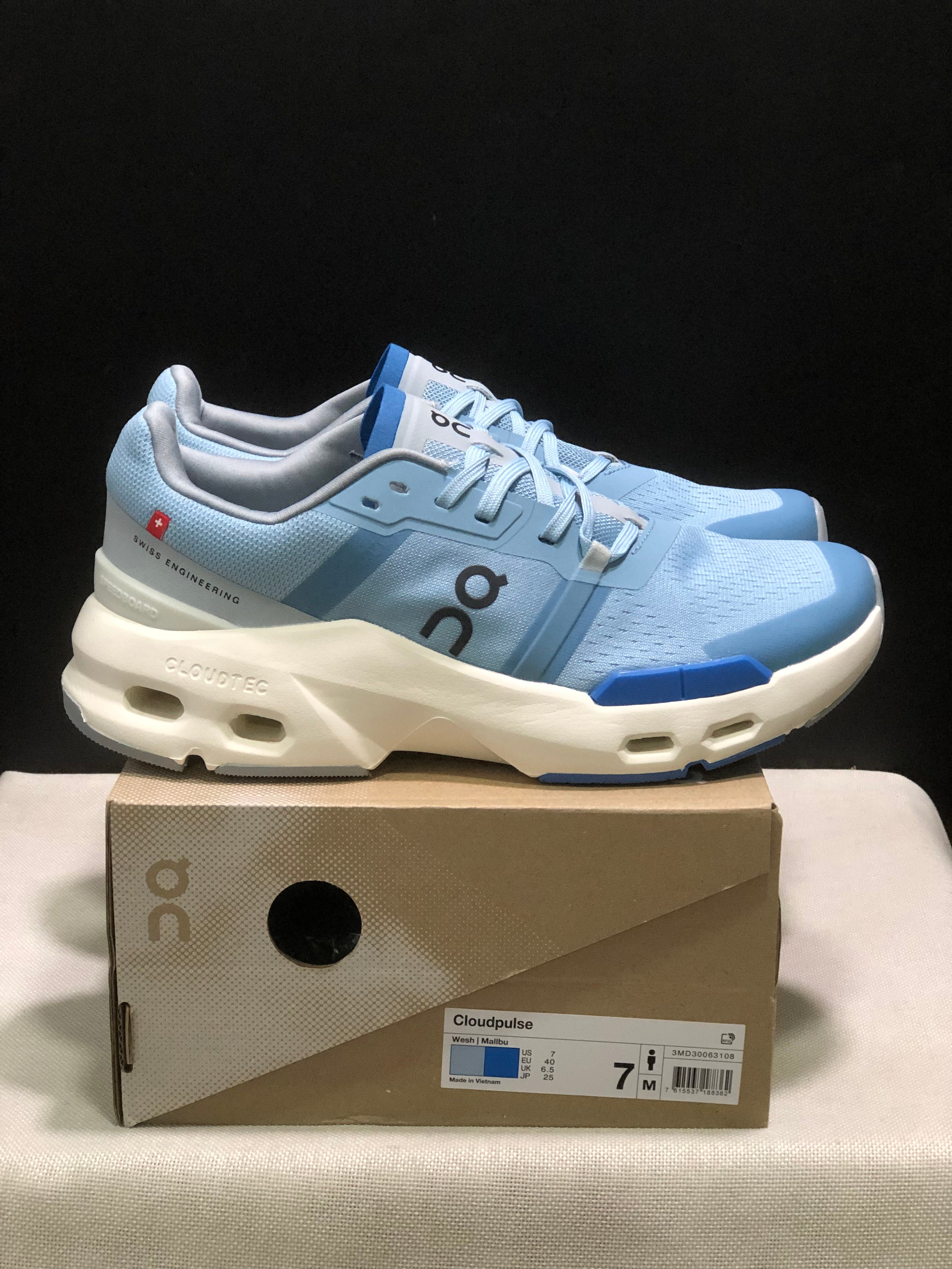 On Running Cloudpulse Comfortable Running Shoes Sky Blue/Ivory