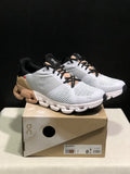 On Running Cloudflyer Shock-Absorbing Running Shoes Glacier Grey/Brown
