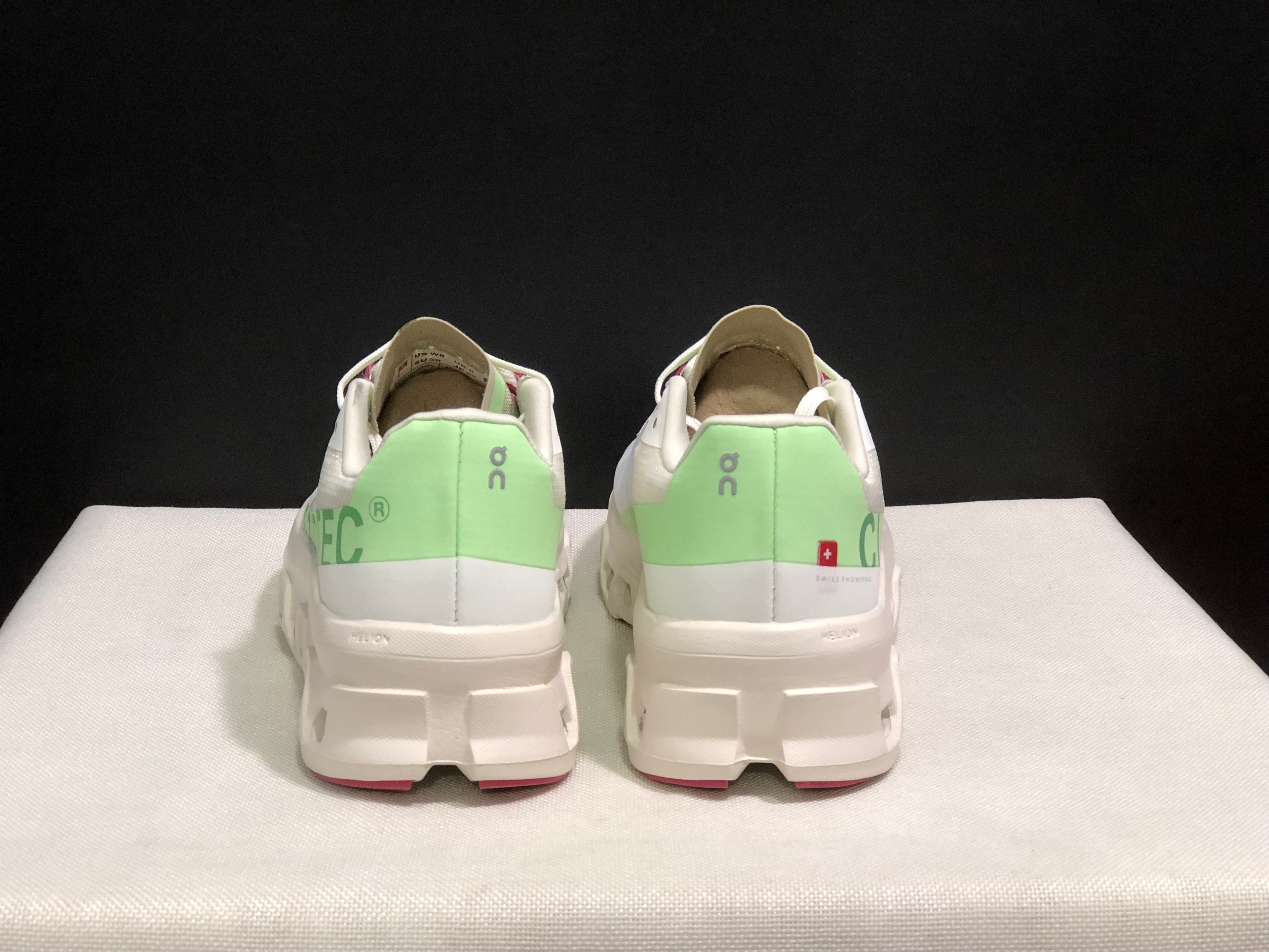On Running Cloudmonster Anti-Slip Running Shoes White/Green