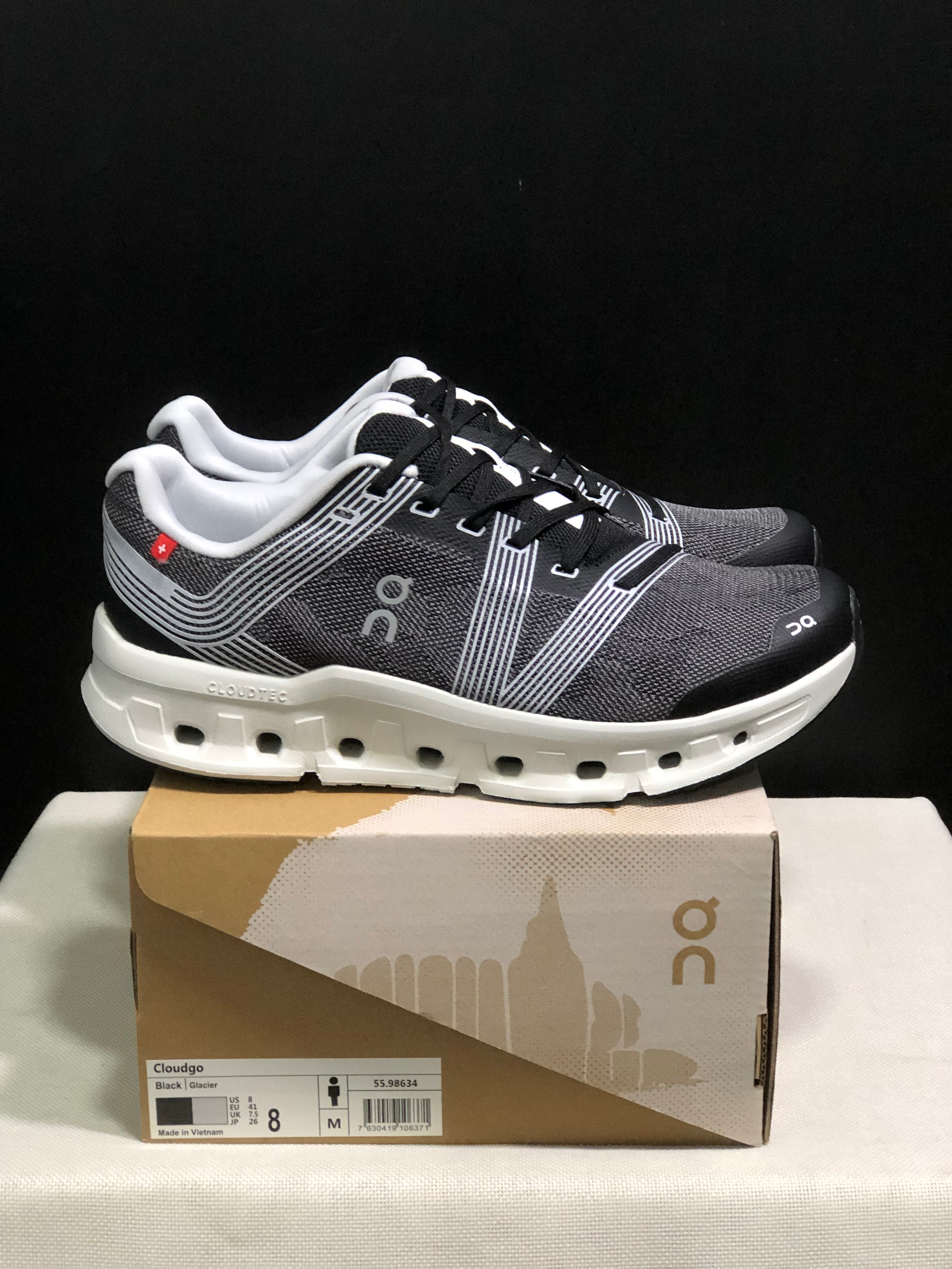 On Running Cloudgo Comfortable And Lightweight Running Shoes Black/Glacier