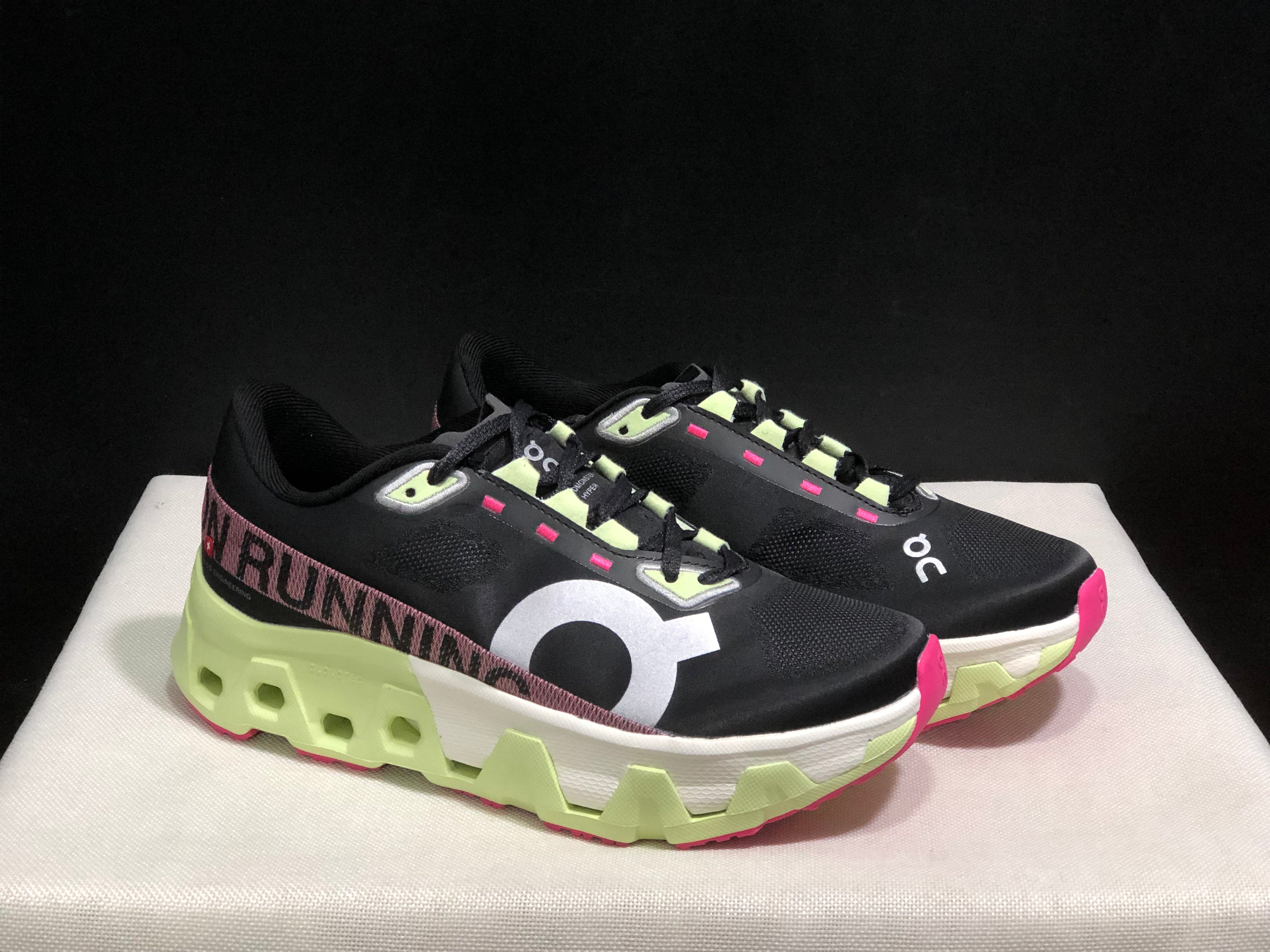On Running Cloudmonster Hyper Running Shoes Black/Green