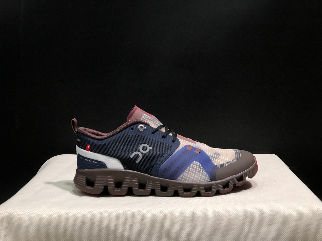 On Running Cloud X Shift Breathable And Shock-Absorbing Lightweight Running Shoes Black Ink/Cherry Red