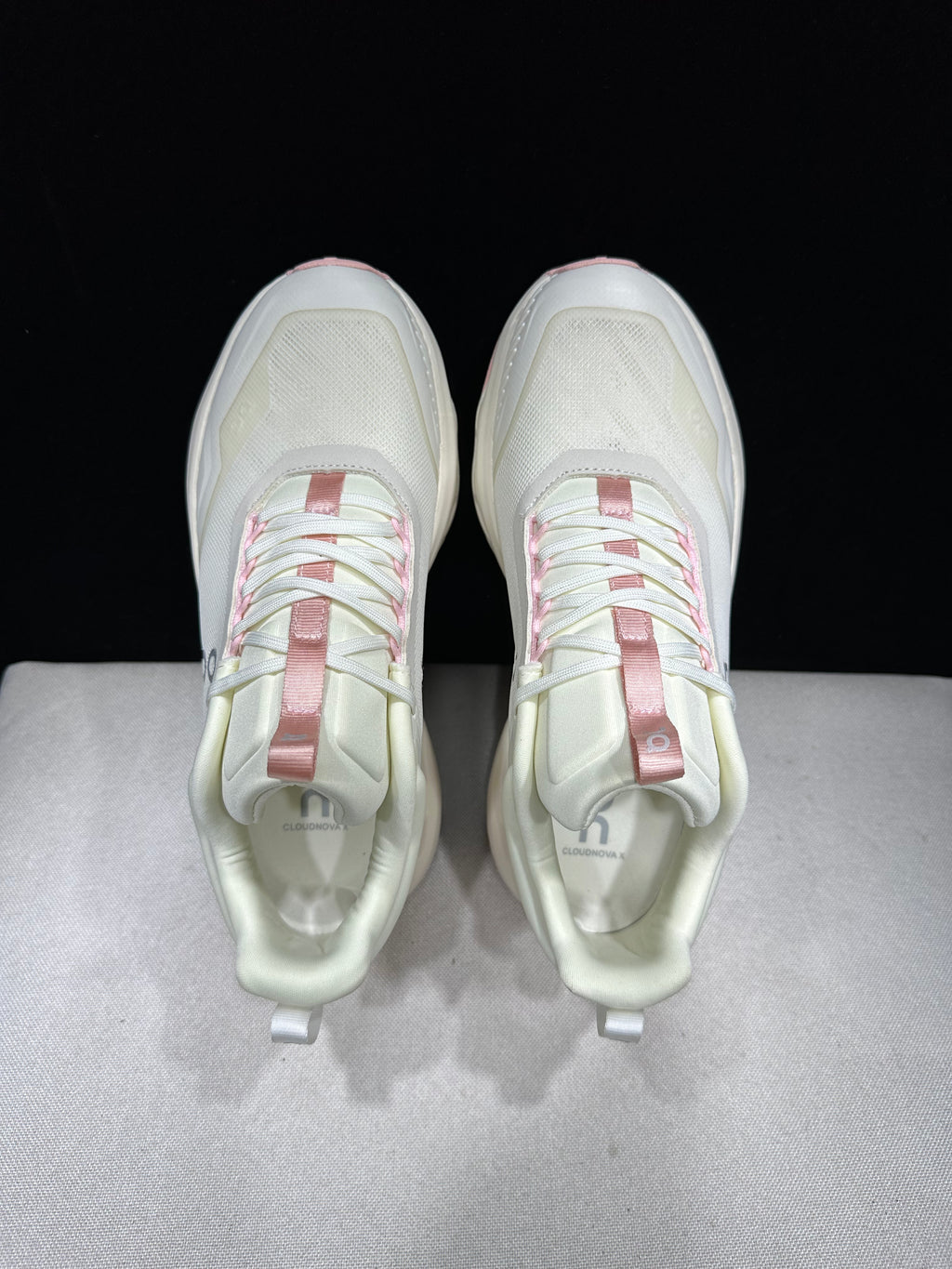 On Running Cloudnova X Comfortable Running Shoes Ivory/Pink