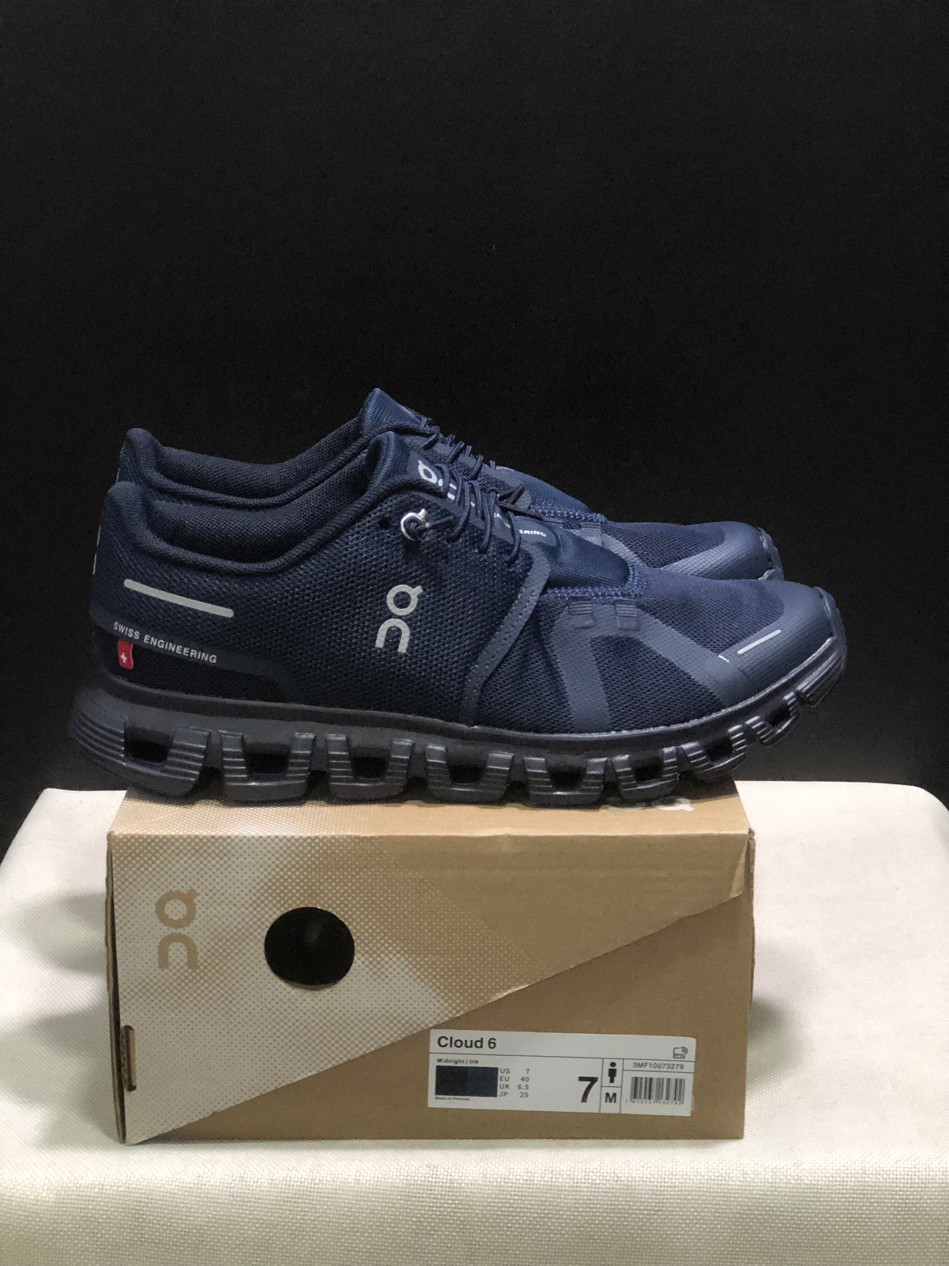 On Running Cloud 6 Casual Life Shoes Dark Blue