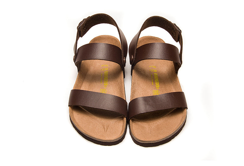 Birkenstock Arizona Casual Matte Leather Strappy Sandals
