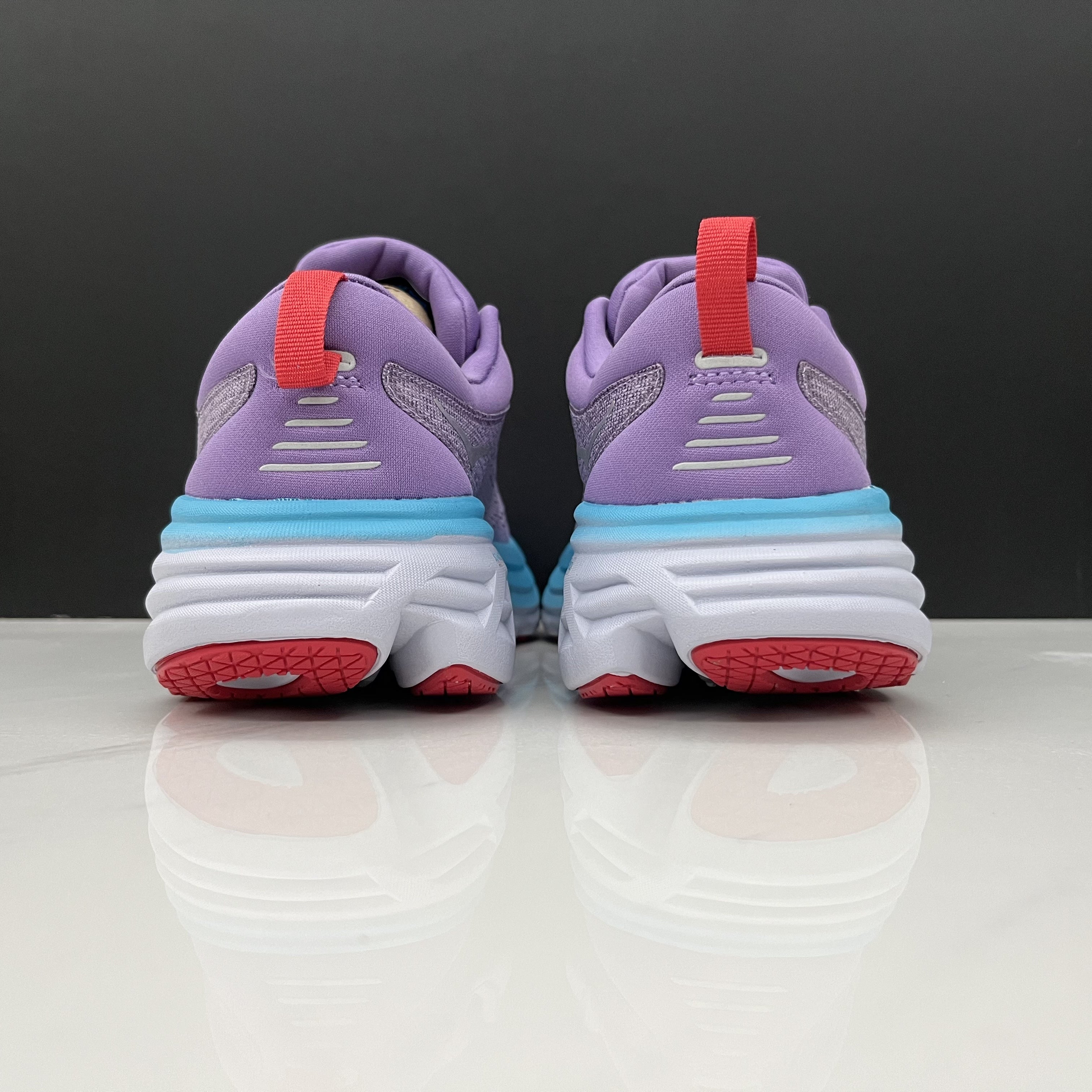 Hoka One One Bondi 8 Breathable Low-top Running Shoes Sneakers Light Purple