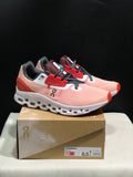 On Running Cloudstratus Breathable Support Running Shoes Rose/Red