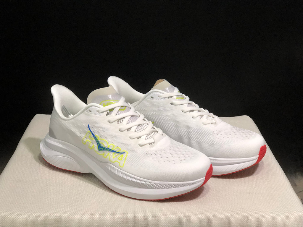 Hoka One One Mach 6 Wear-resistant Breathable Low-top Running Shoes Sneakers White