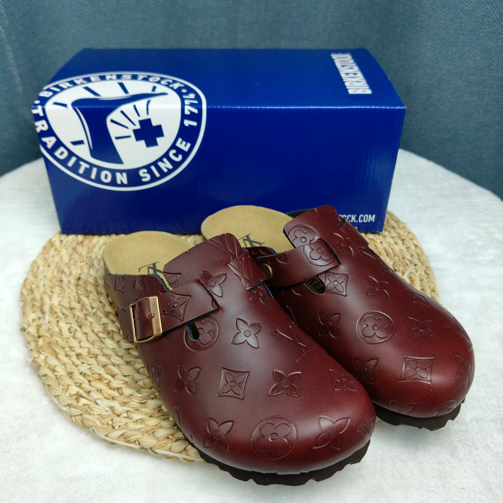 Birkenstock Boston Shiny Leather Casual Shoes Joint Edition