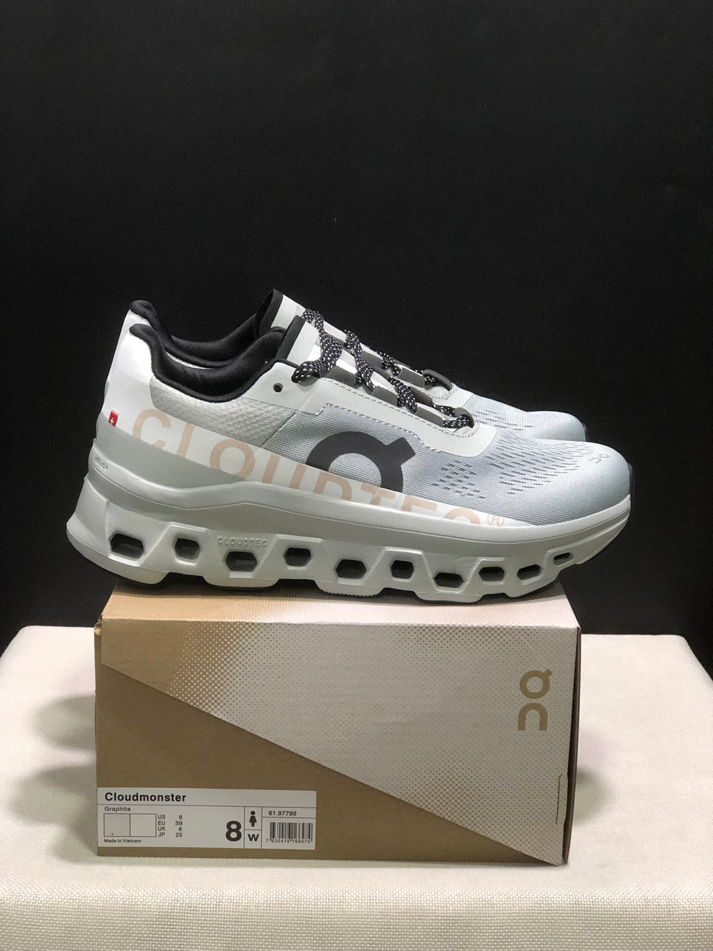 On Running Cloudmonster Anti-Slip Running Shoes Graphite