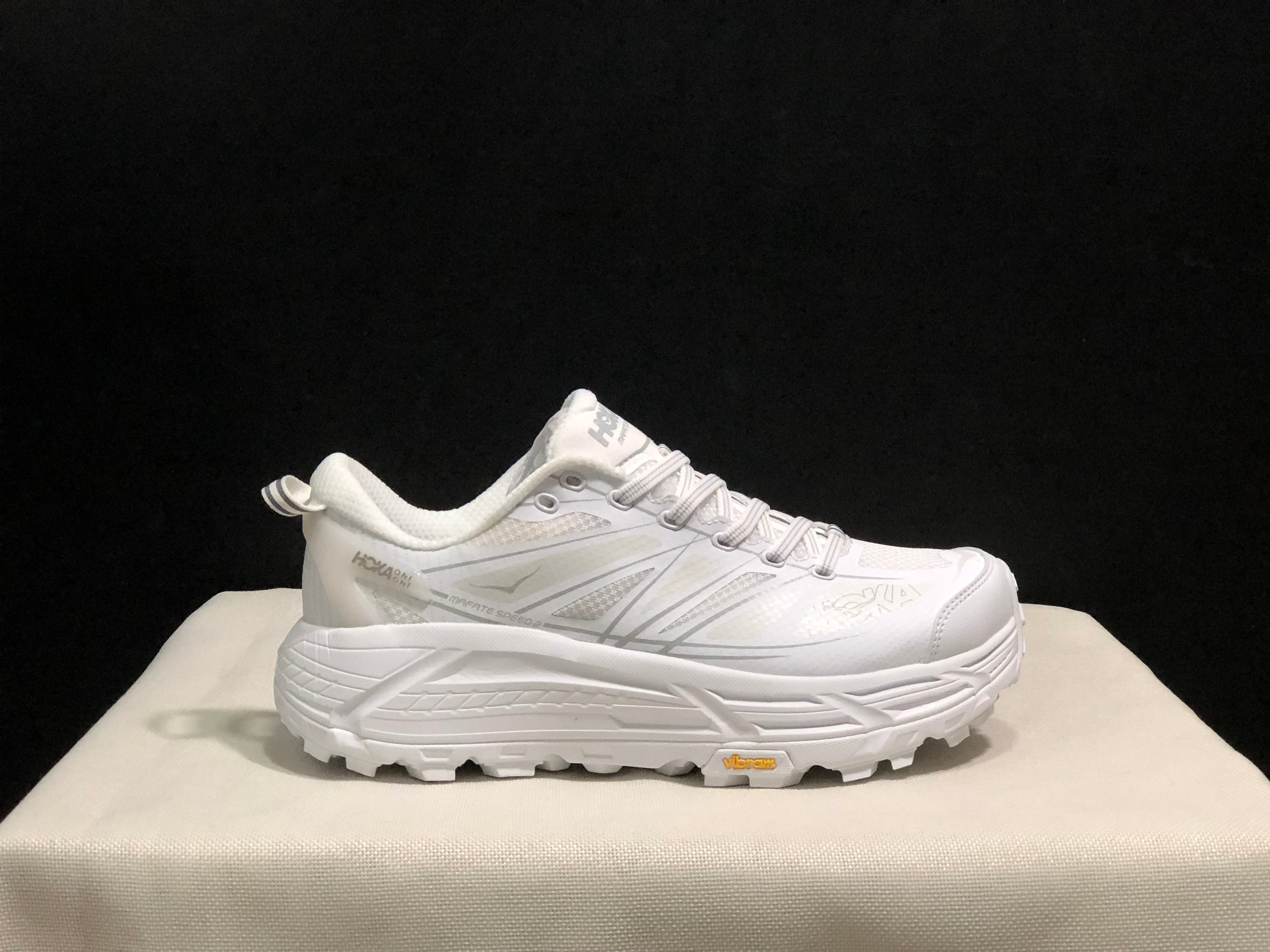 Hoka One One Mafate Speed 2 Mountain Anti-slip White Running Shoes Sneakers