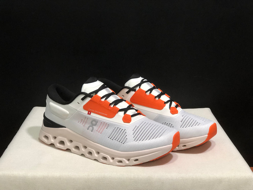 On Running Cloudstratus 3 Anti-Slip Running Shoes Light Grey/Orange