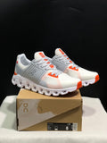 On Running Cloudswift Cushioning Running Shoes Light Grey/Orange/Milky White