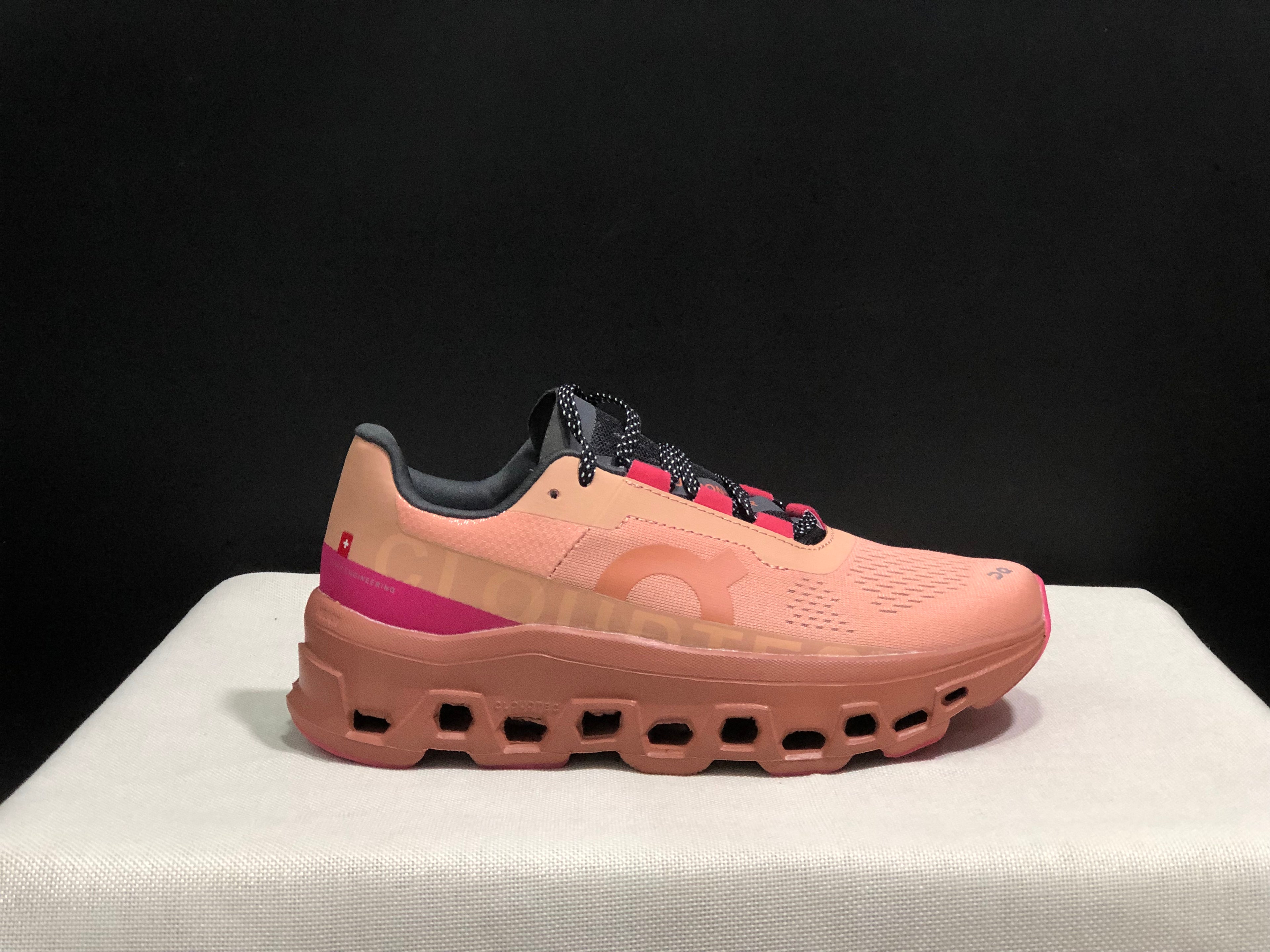 On Running Cloudmonster Anti-Slip Running Shoes Orange Red