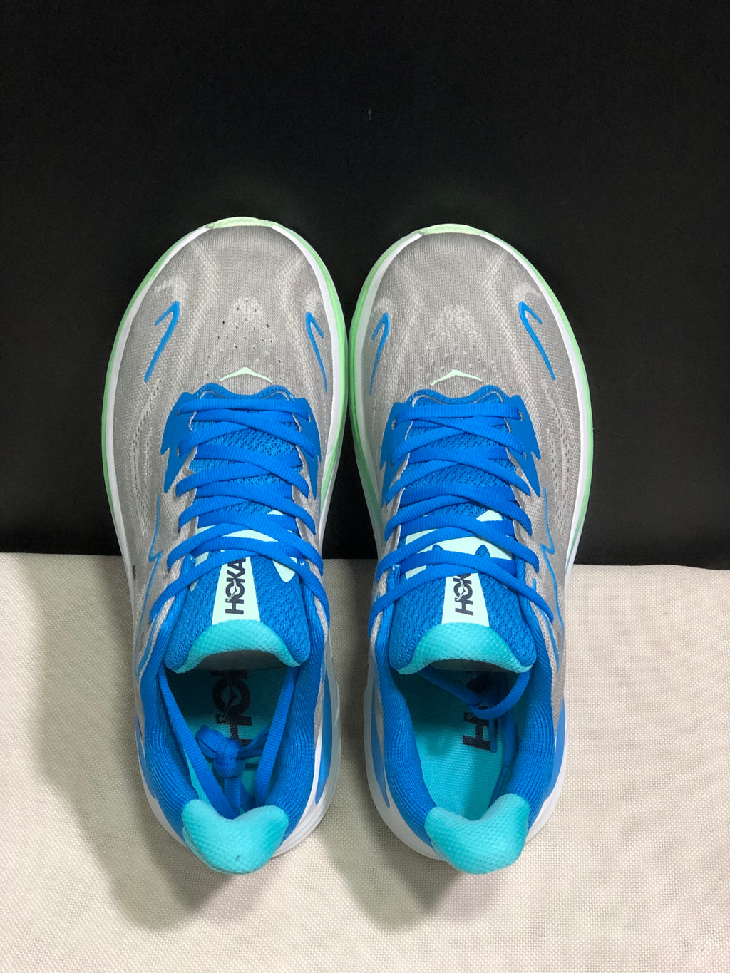 Hoka One One Clifton 10 Fashion Shoes Sneakers Gray/Blue