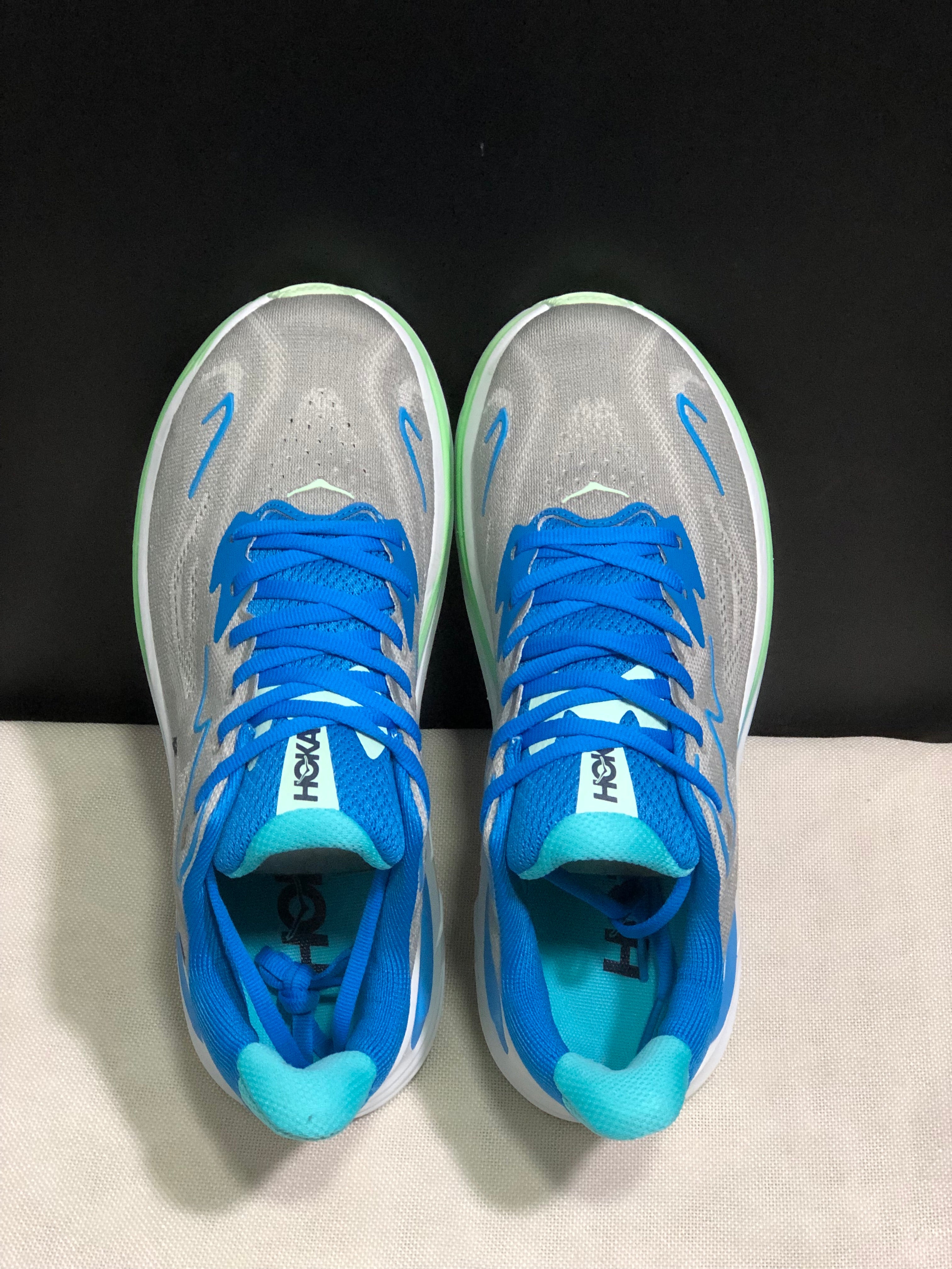 Hoka One One Clifton 10 Fashion Shoes Sneakers Gray/Blue