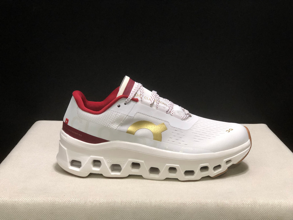 On Running Cloudmonster Anti-Slip Running Shoes Limited Edition For The Year Of The Snake White/Red