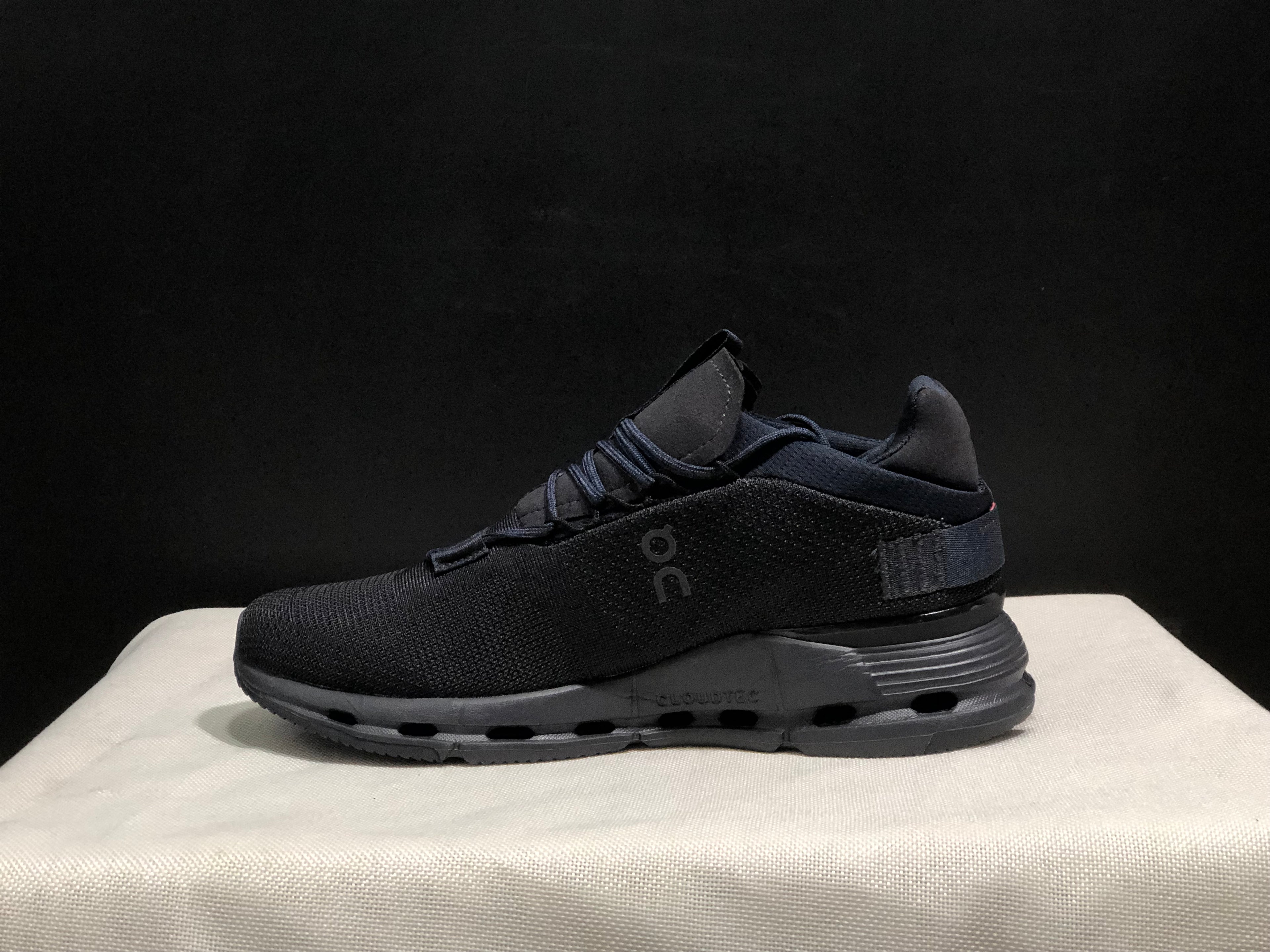 On Running Cloudnova Lightweight Sports Casual Shoes Black/Eclipse
