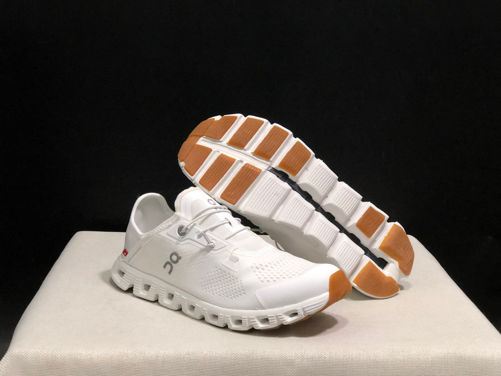 On Running Cloud 5 Coast Convenient And Breathable Running Shoes Pure White