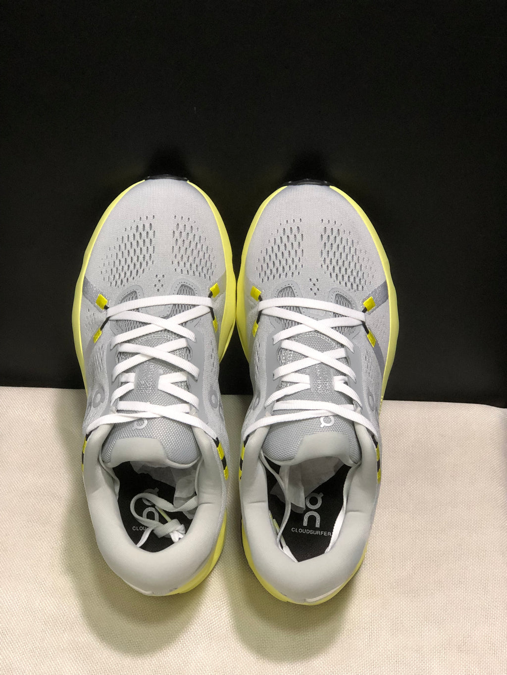 On Running Cloudsurfer 2 Casual Running Shoes Glacier Grey/Yellow