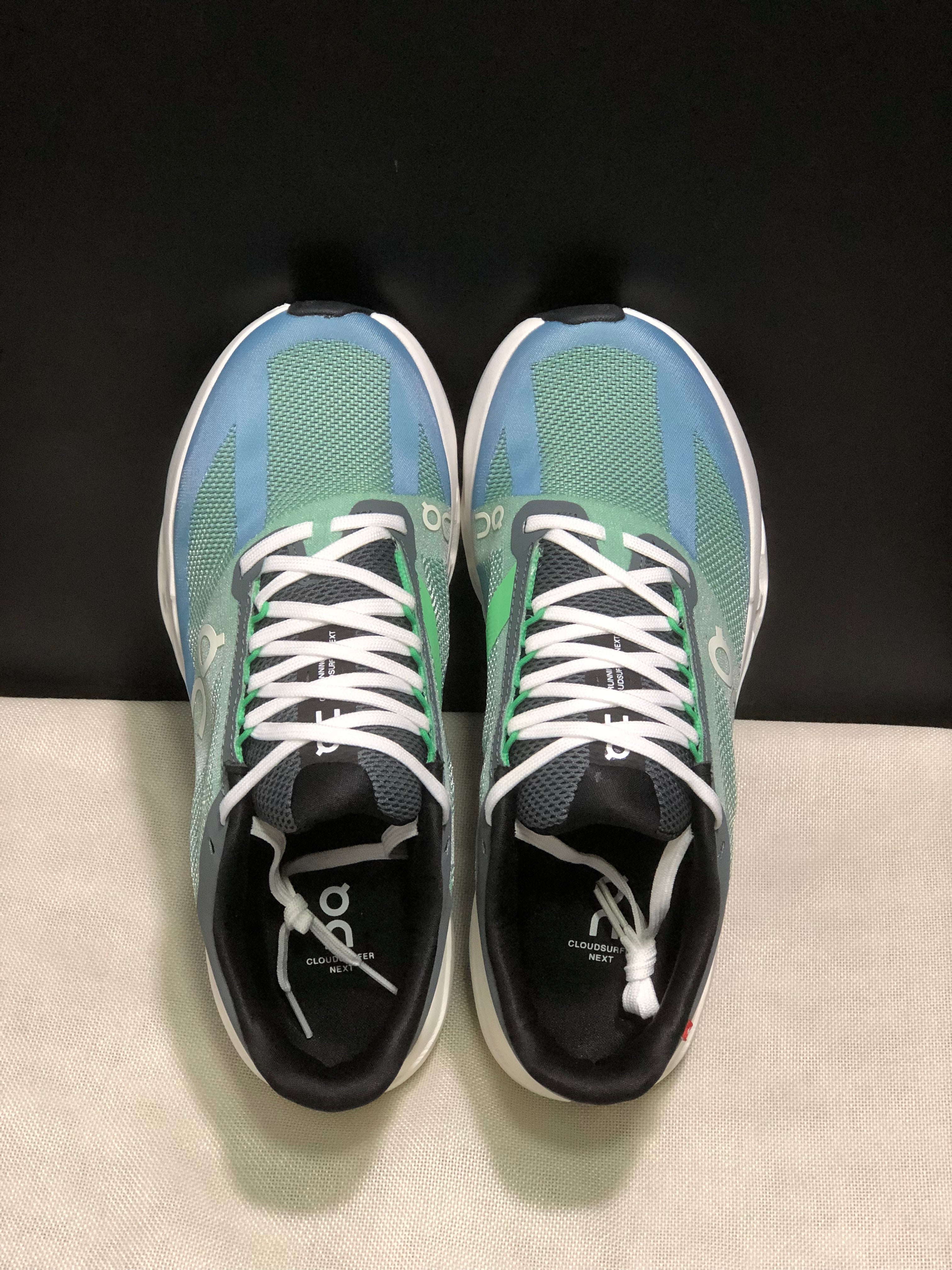 On Running Cloudsurfer Next Casual Running Shoes Green Blue/Ivory