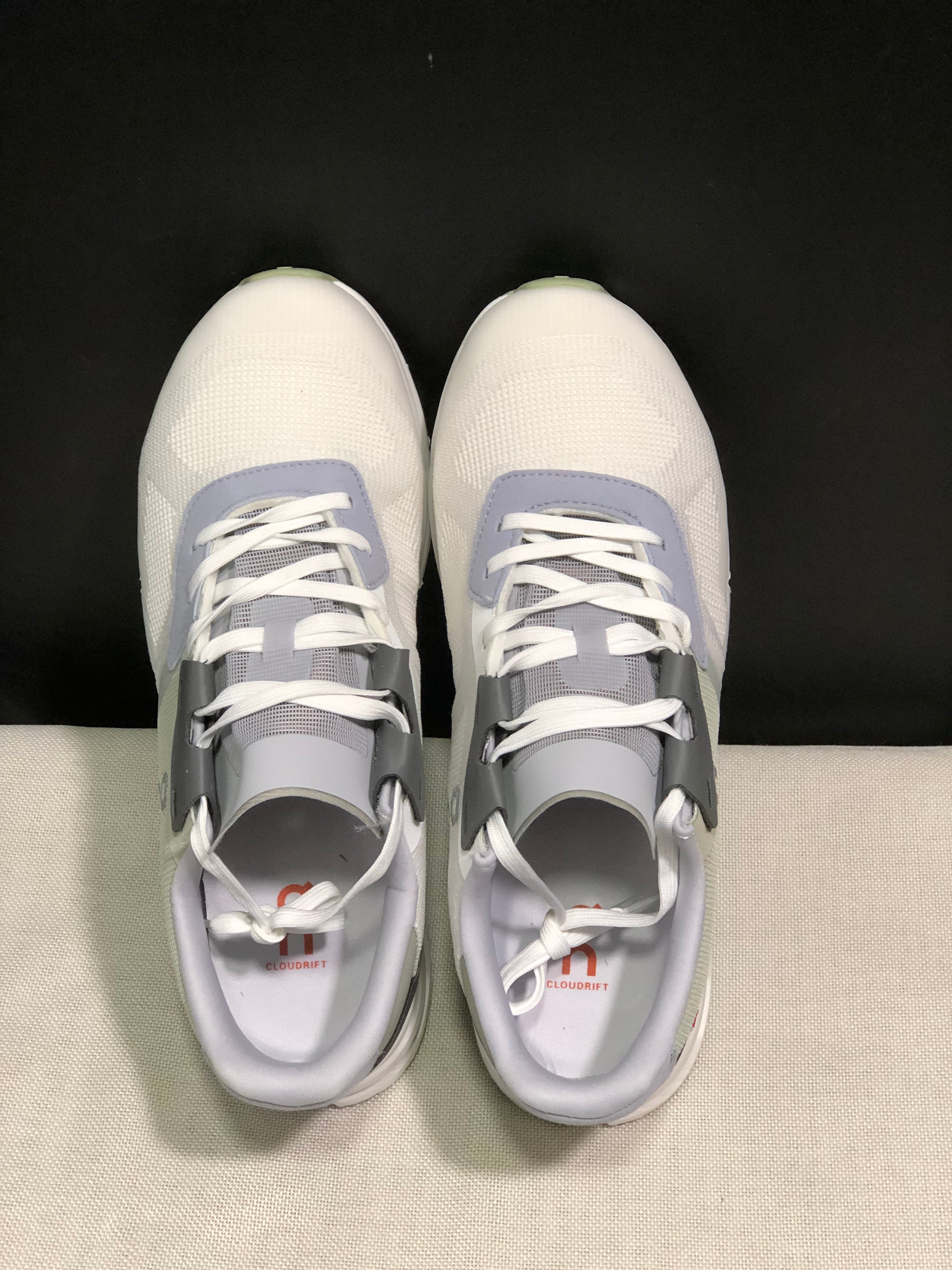 On Running Cloudrift Comfortable And Versatile Sports Casual Shoes Ivory White/Grey