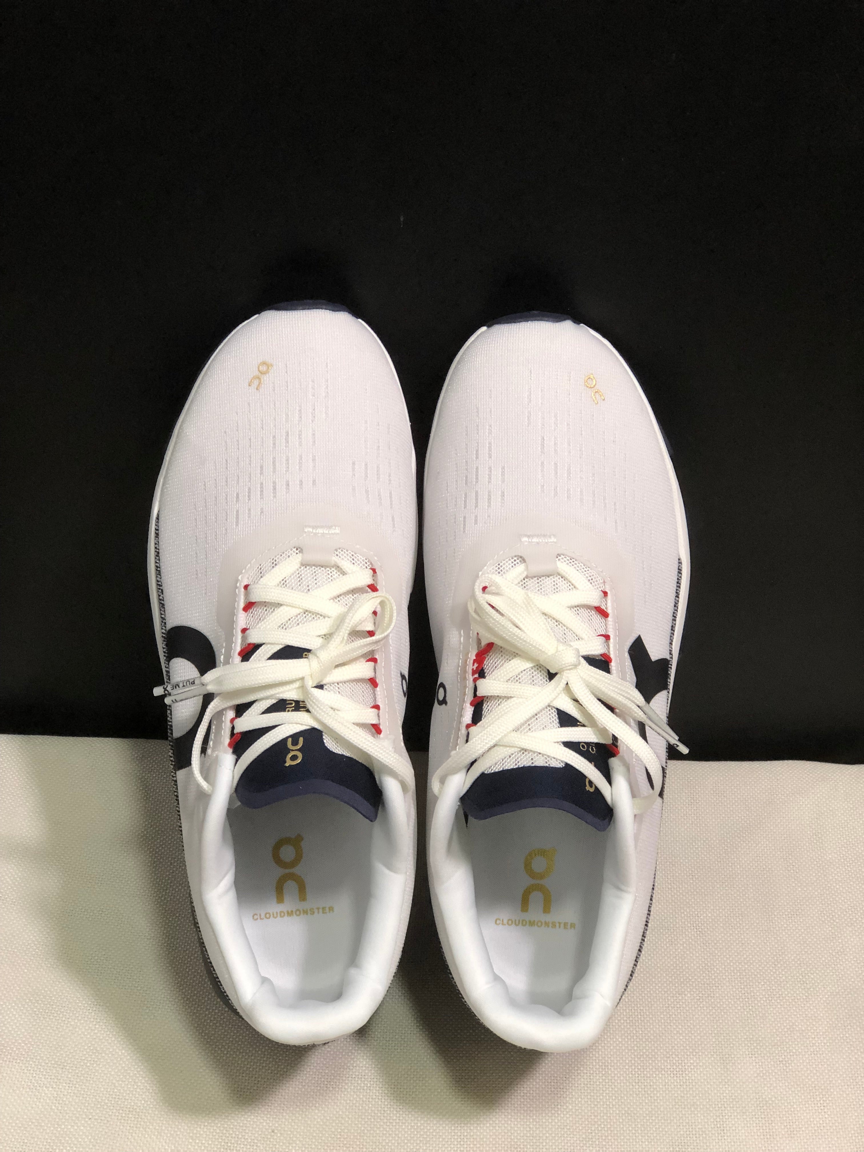 On Running Cloudmonster 2 Shock-Absorbing And Breathable Running Shoes White/Midnight