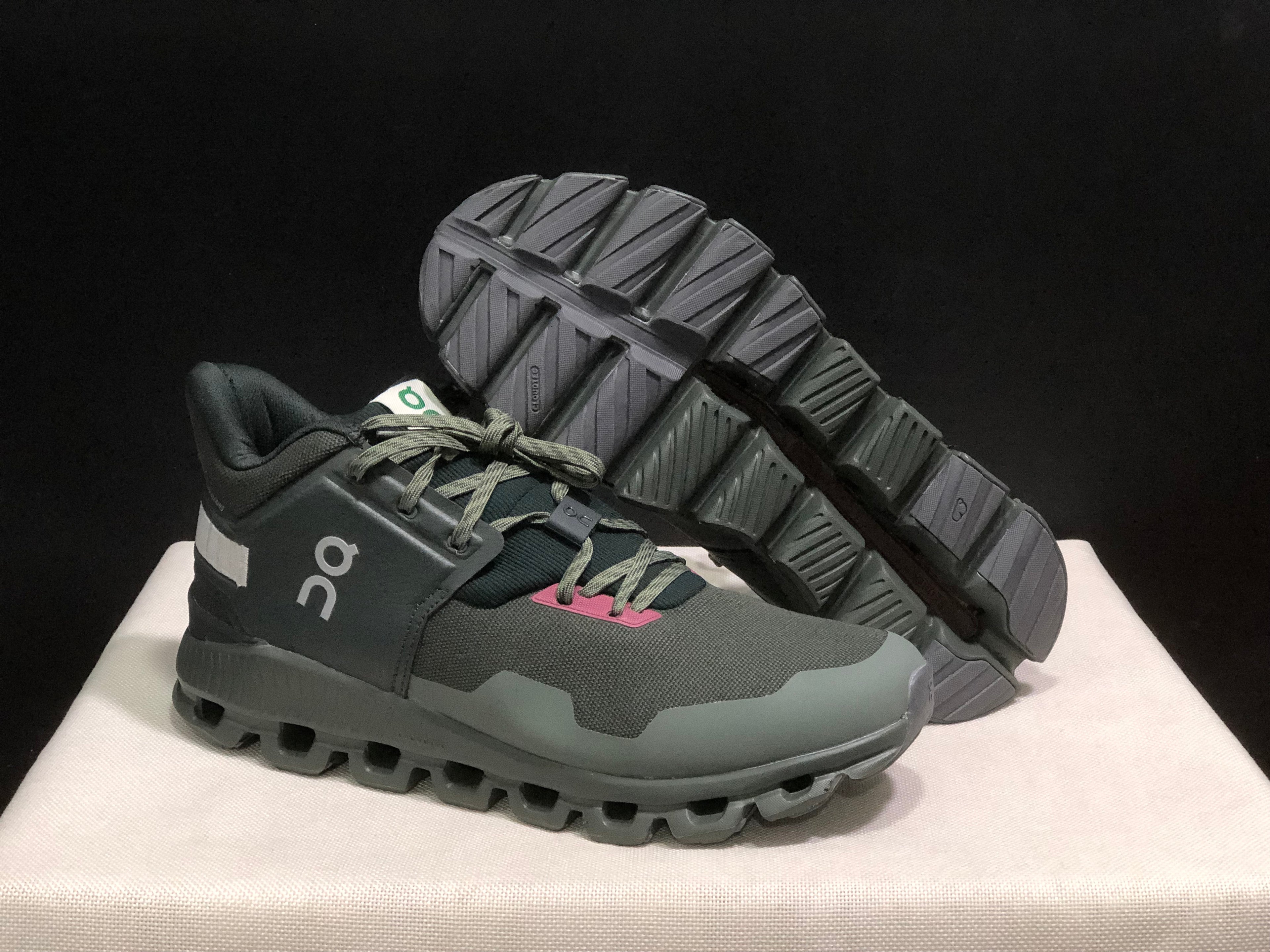 On Running Cloud Hi Edge Outdoor Training Running Shoes Dark Green