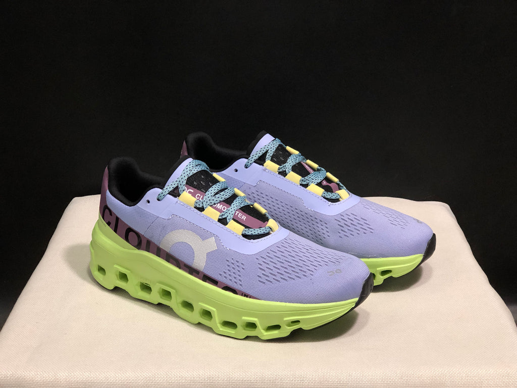 On Running Cloudmonster Anti-Slip Running Shoes Light Purple/Green
