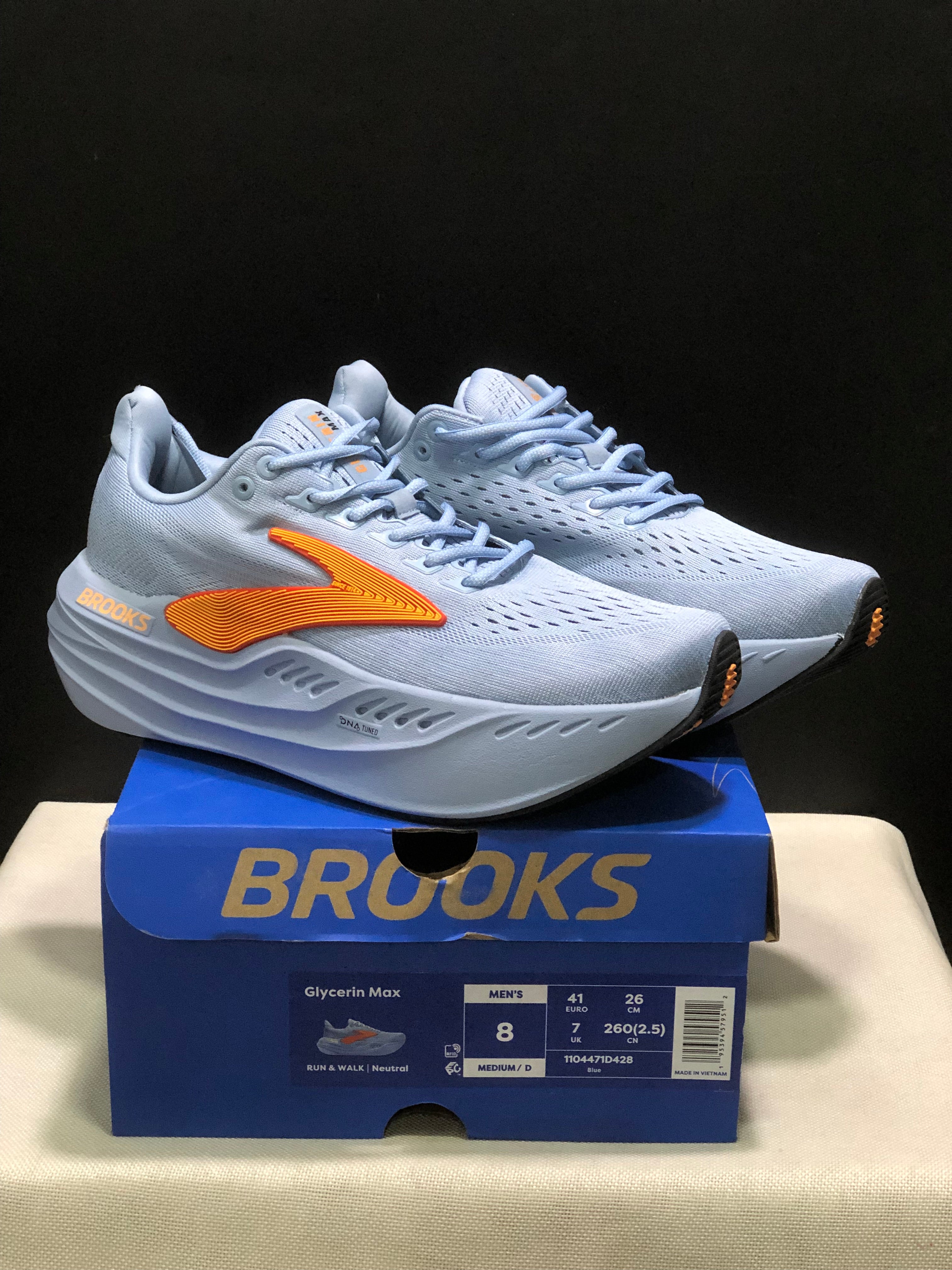 Brooks Glycerin Max Comfortable Low-top Running Shoes Blue