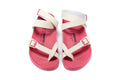 Birkenstock Single Button White Ringfinger Pink Sole Matte Leather Sandals